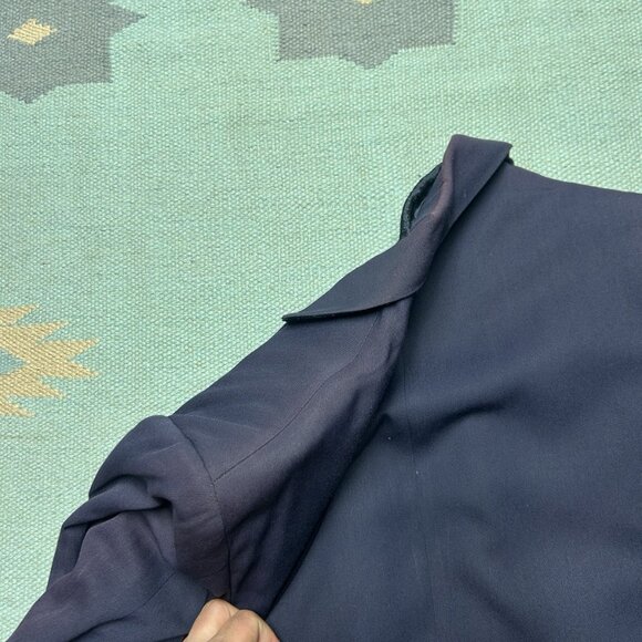 Vintage 1950s sport coat blazer gabardine faded navy blue Union men’s 40? - Picture 8 of 8